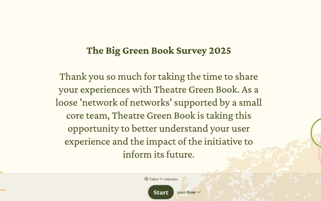 De allereerste enquête over het Theatre Green Book